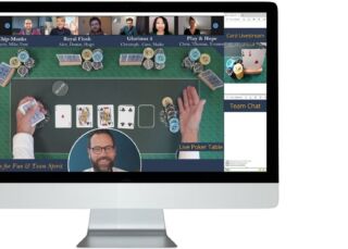 Virtuelles Teamevent mit Poker Spieleran